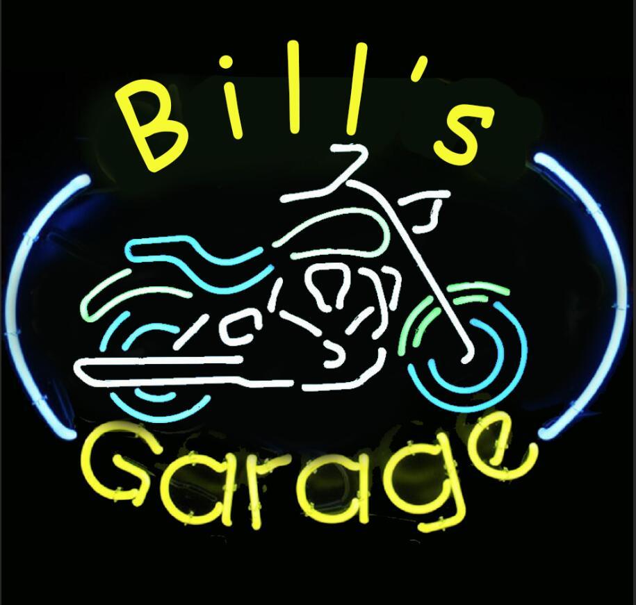 Custom Name Garage Motorcycle  Neon Sign Tube Neon Light