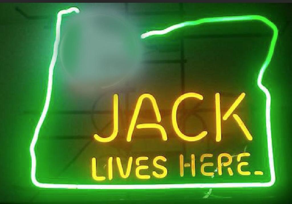 Custom Jack Daniels Lives Here Oregon Neon Sign Real Neon Light