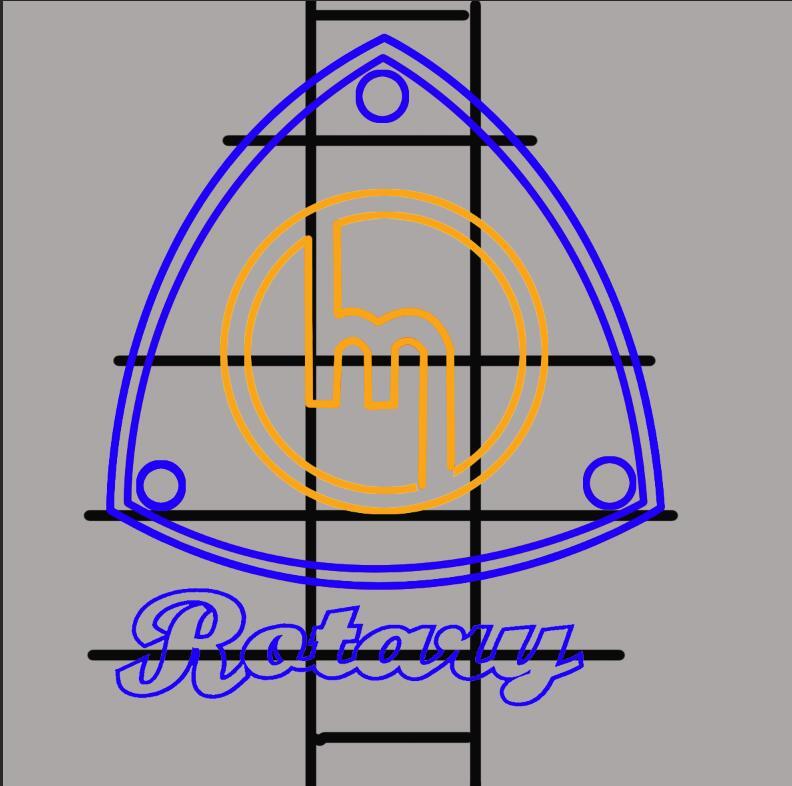 Custom Rotary Neon Sign Real Neon Light