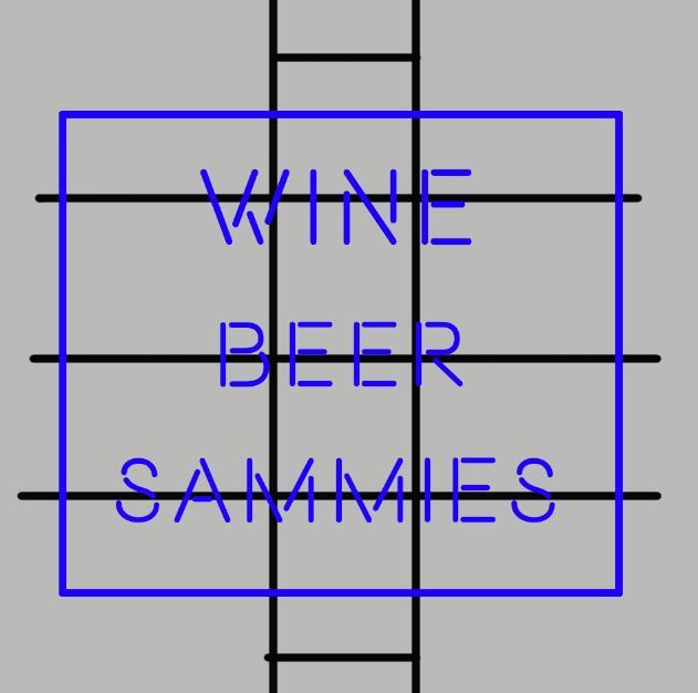 Custom Wine Beer Sammies Neon Sign Real Tube Neon Light