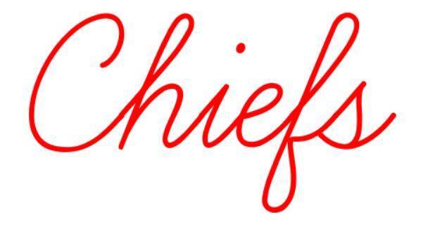 Custom Chiefs Neon Sign