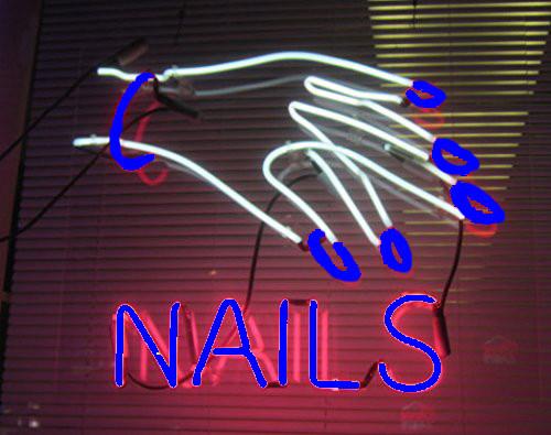 Custom Nails Spa Neon Sign