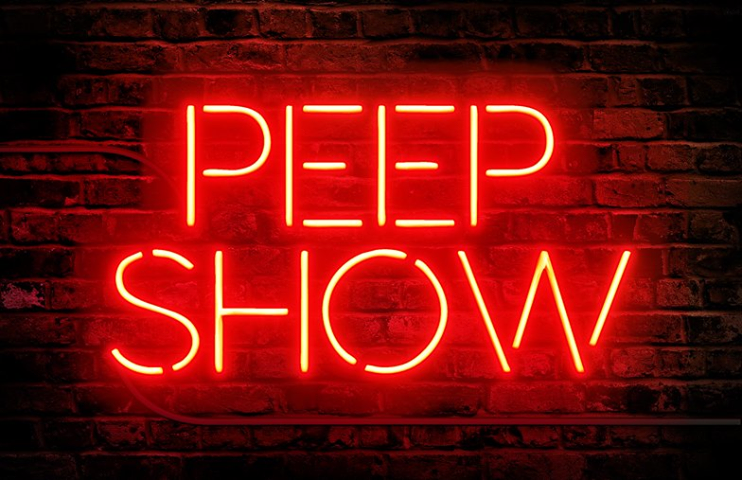 Custom Peep Show Neon Sign Real Tube Neon Light
