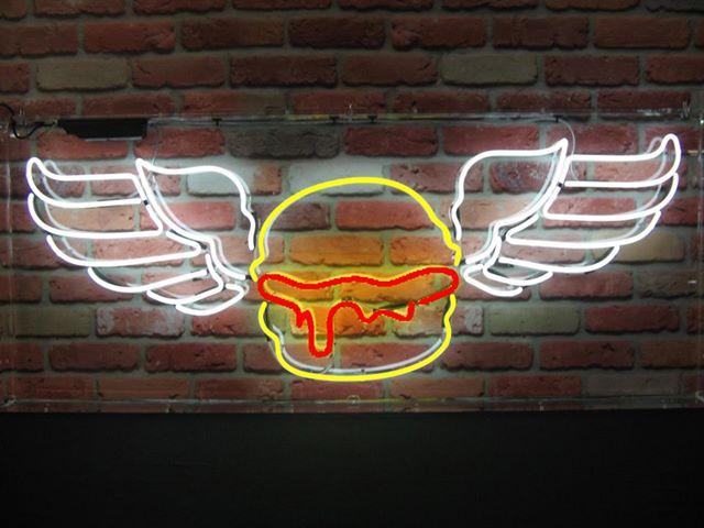 Custom Burger Neon Sign Real Tube Neon Light