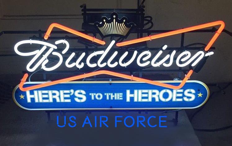 Custom Budweiser US AIR FORCE Neon Sign