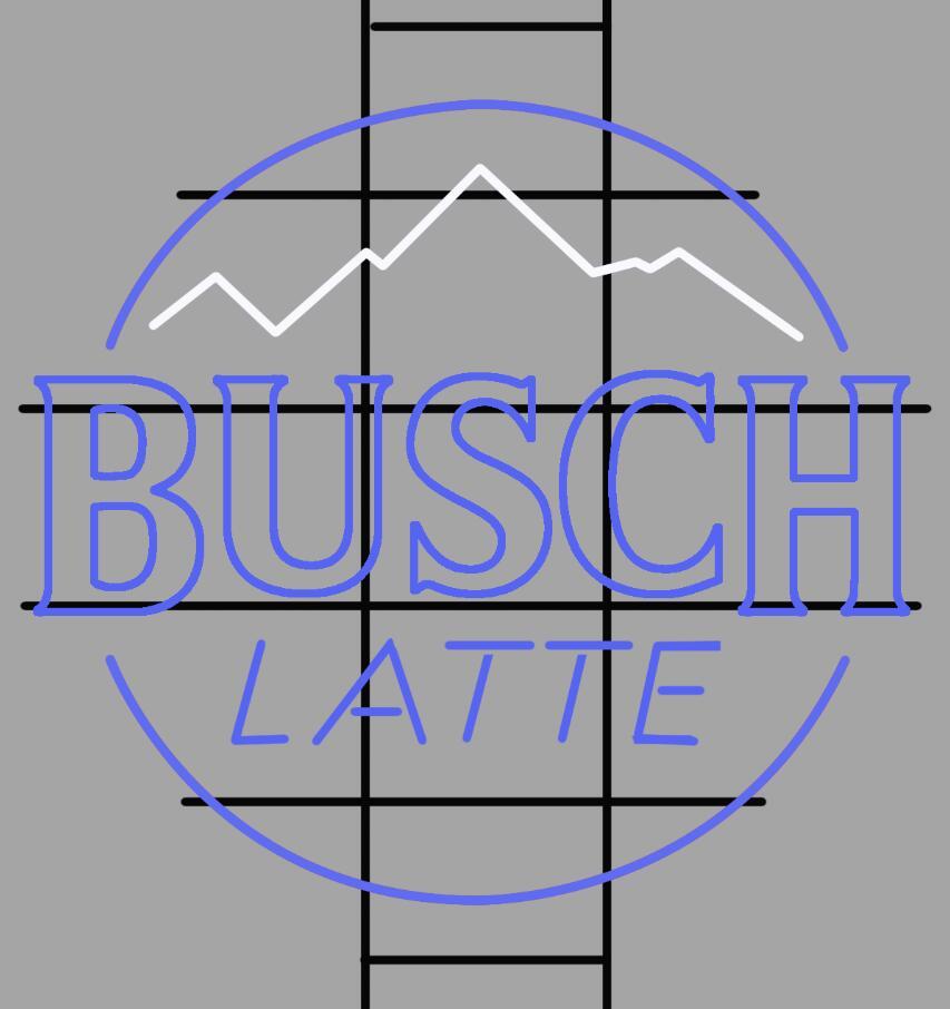 Custom Busch Latte Neon Sign Real Tube Neon Light
