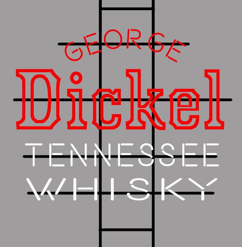 Custom George Dickel Tennessee Whisky Neon Sign Real Tube Neon Light