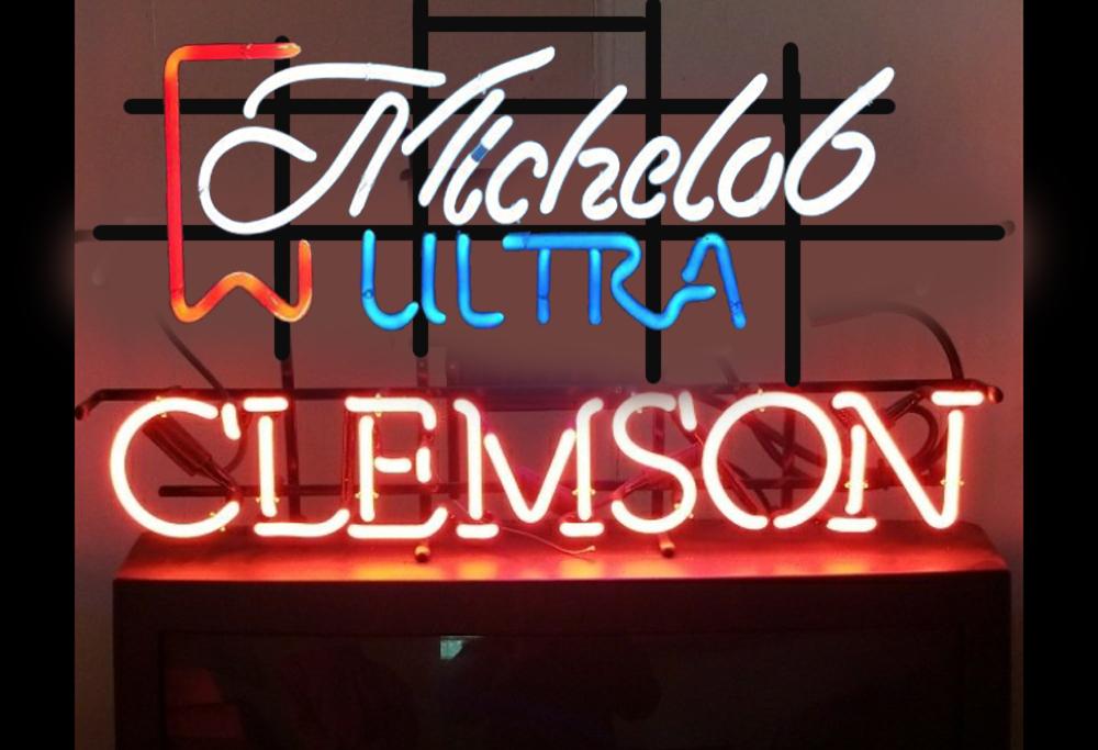 Custom Michelob Ultra Clemson Neon Sign Tube Neon Light