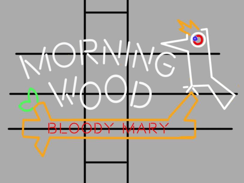 Custom Morning Wood Beer Neon Sign Real Tube Neon Light