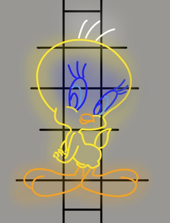 Custom Tweety Bird Neon Sign Real Neon Light