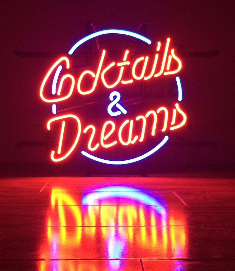 Custom Cocktails And Dreams Neon Sign