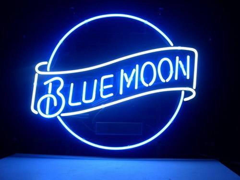 Custom Blue Moon Lager Beer Neon Sign