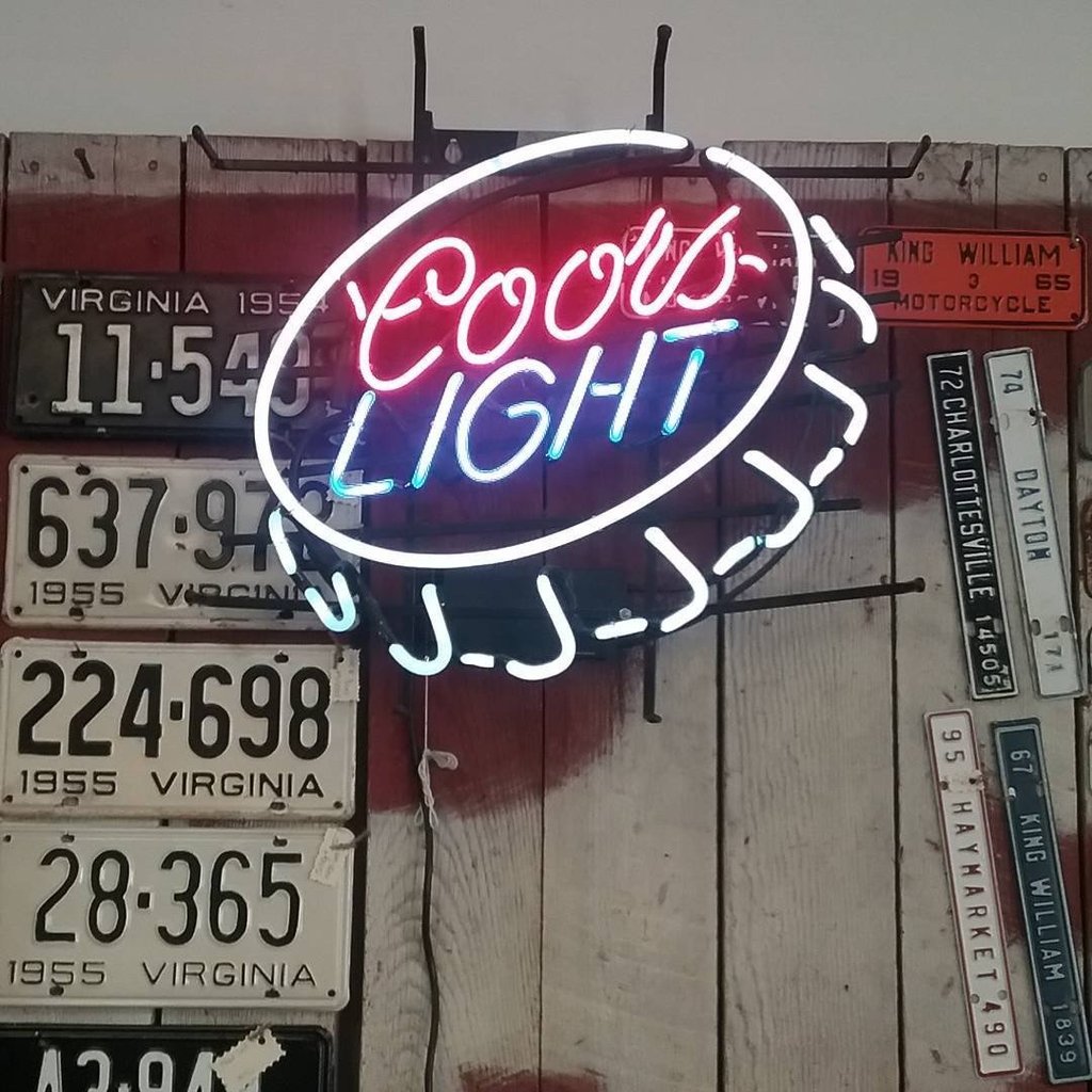 Custom Coors light Bottle Cap Neon Sign Real Neon Light