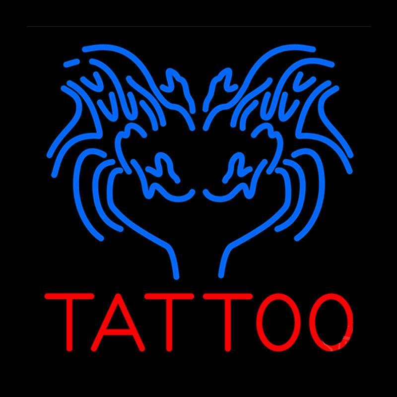 Custom Blue Tattoo Neon Sign Real Neon Light
