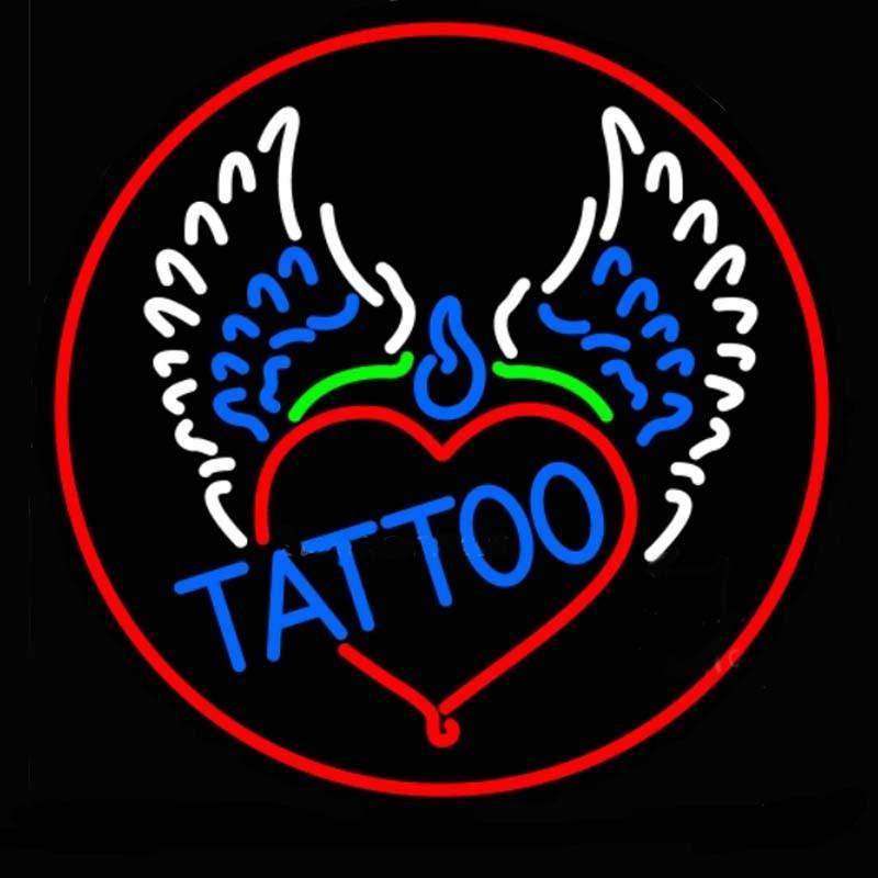 Custom Tattoo & Piercins Neon Sign Real Neon Light