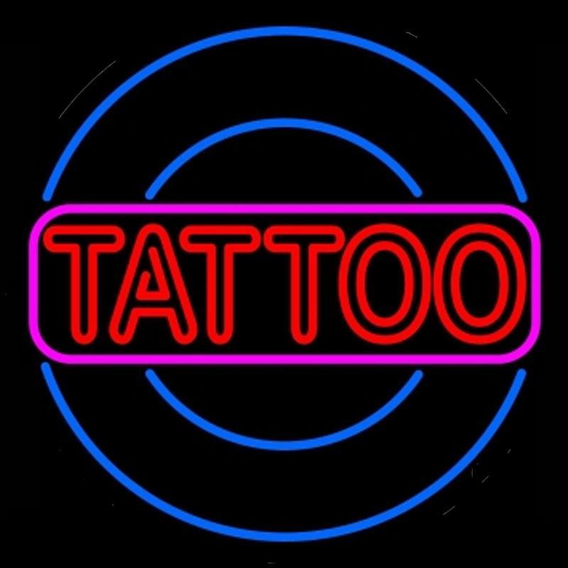 Custom Round Tattoo Neon Sign Real Neon Light