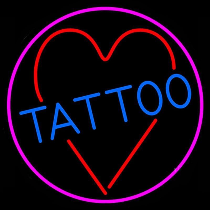 Custom Tattoo Heart Neon Sign Real Neon Light
