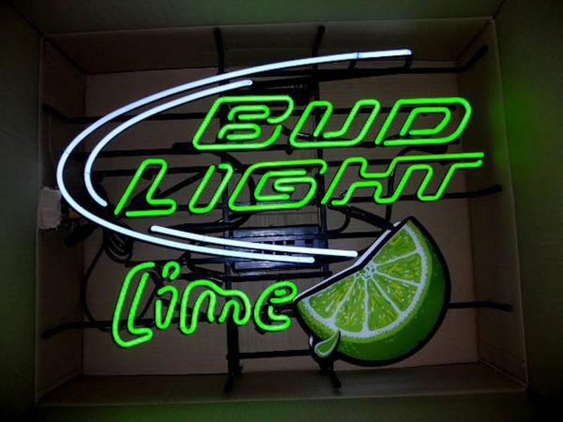 Custom Bud Light Lime Neon Sign Real Neon Light