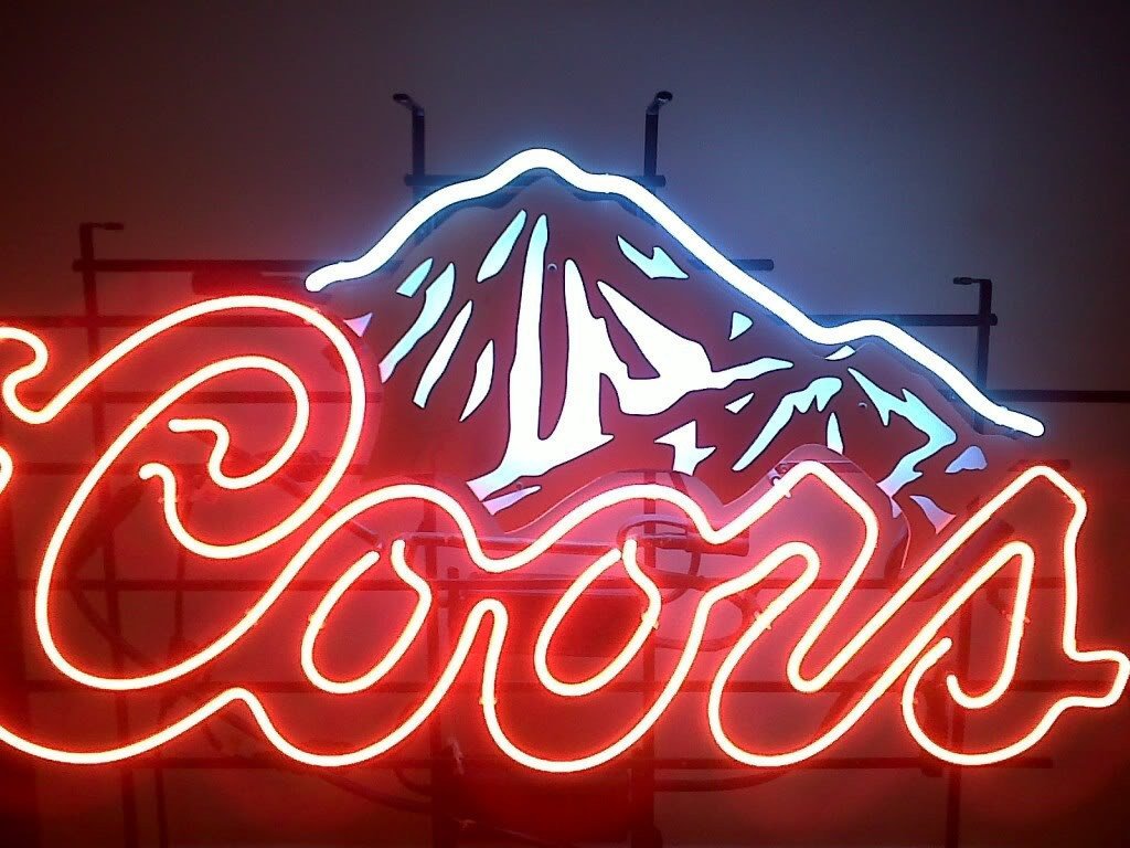 Custom Coors Light Neon Sign Real Neon Light
