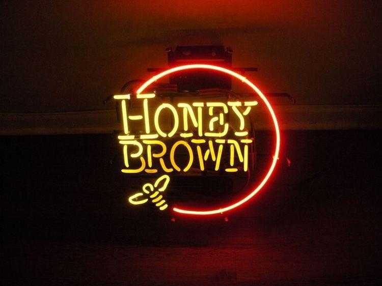 Custom Honey Brown Neon Sign Real Neon Light