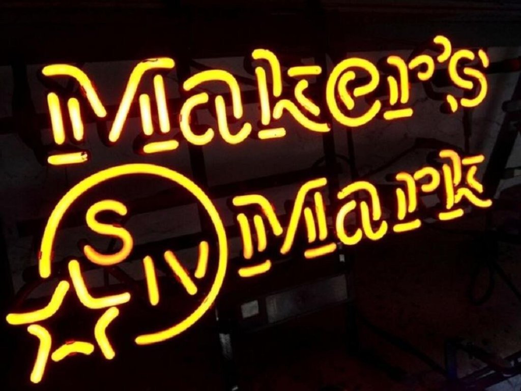 Custom Makers Mark whiskey Neon Sign Real Neon Light