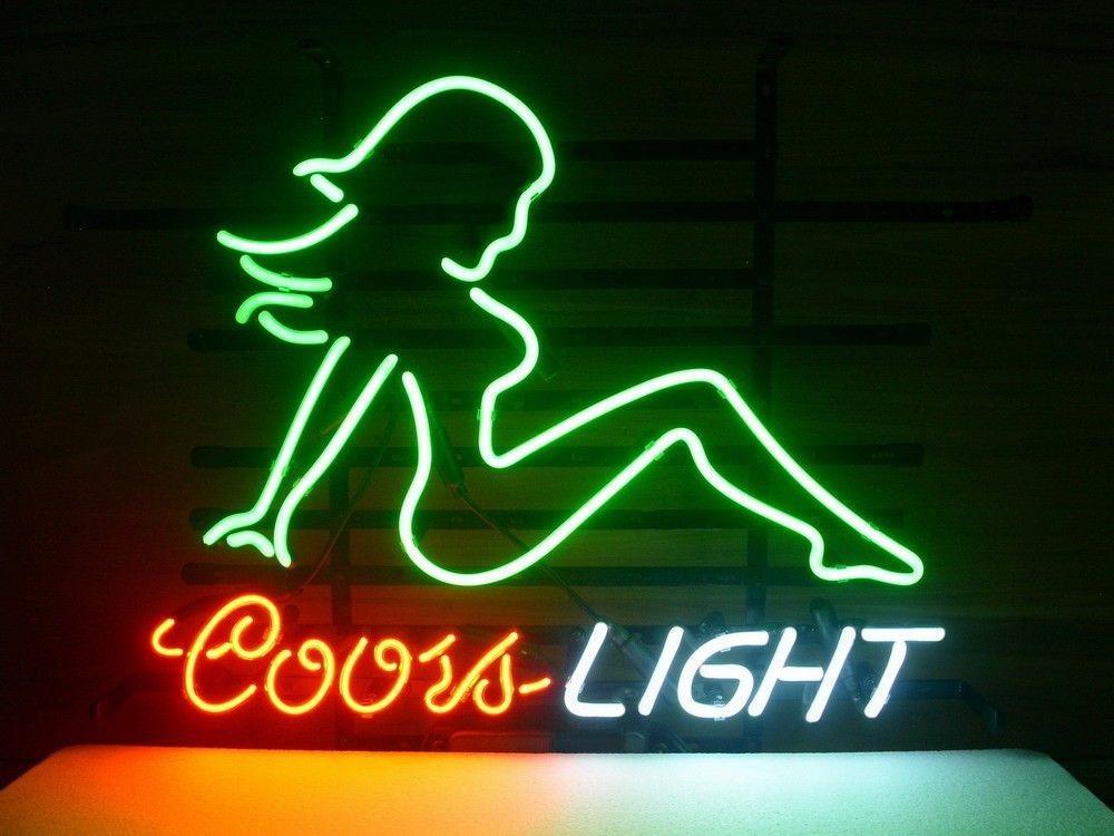Custom Coors Light Girl Neon Sign