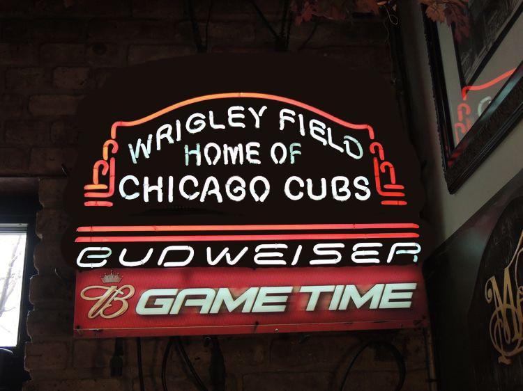 Custom Budweiser Chicago Cubs Neon Sign MLB Teams Neon Light