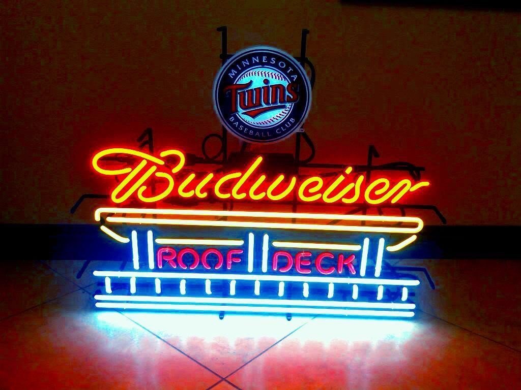 Custom Budweiser Minnesota Twin Neon Sign MLB Teams Neon Light