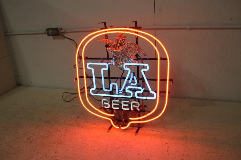 Custom Anheuser Busch La Beer Neon Sign Real Neon Light Z1195