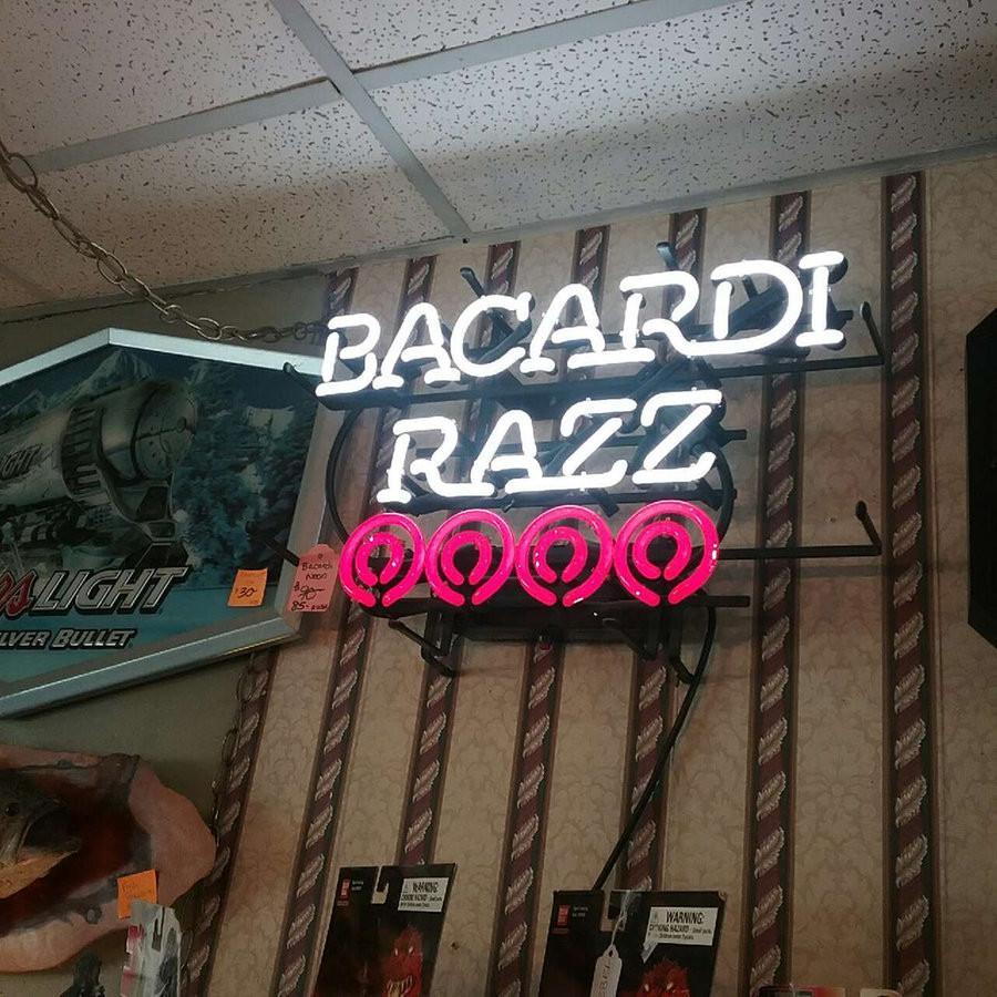 Custom Bacardi Razz Neon Sign Real Neon Light Z1196