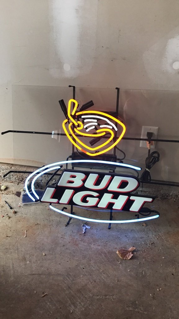 Custom Bud Light Baseball Neon Sign MLB Teams Neon Light Real Neon Light Z1224