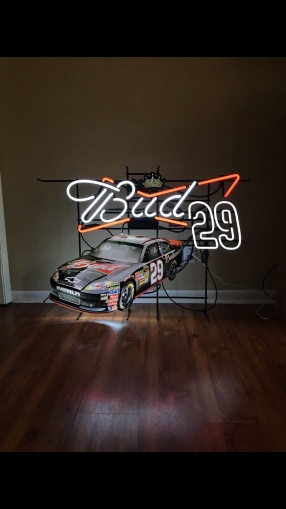 Custom Bud Light Racing 29 Neon Sign Real Neon Light Z1226