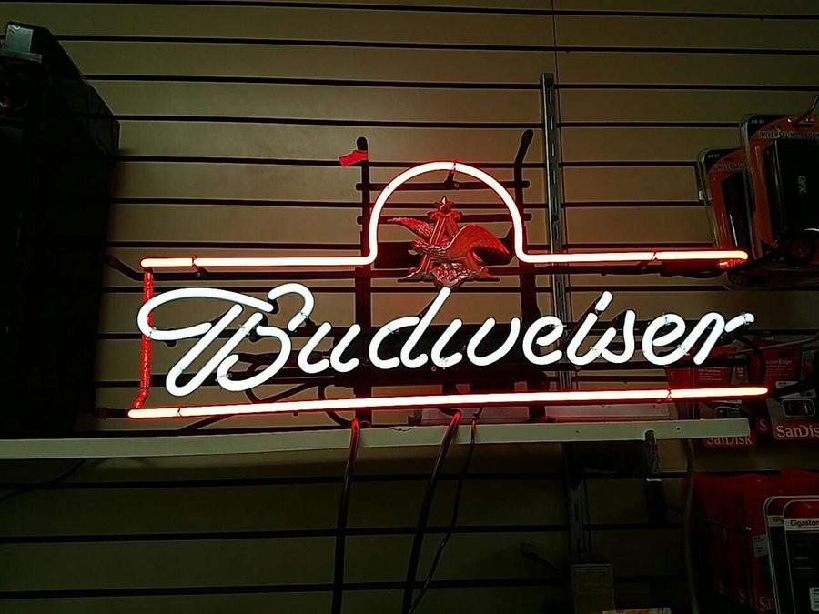 Custom Budweiser Eagle Neon Sign Real Neon Light Z1231
