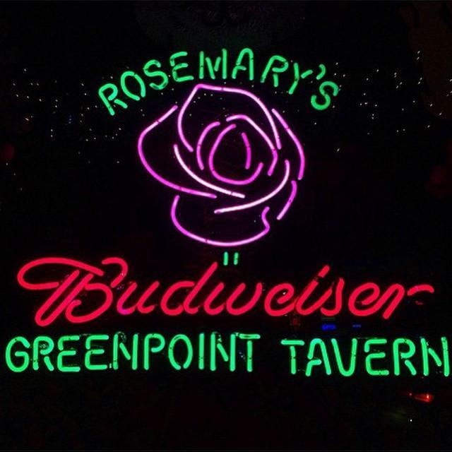 Custom Budweiser Rosermary'S Greenpoint Tavern Neon Sign Real Neon Light Z1236