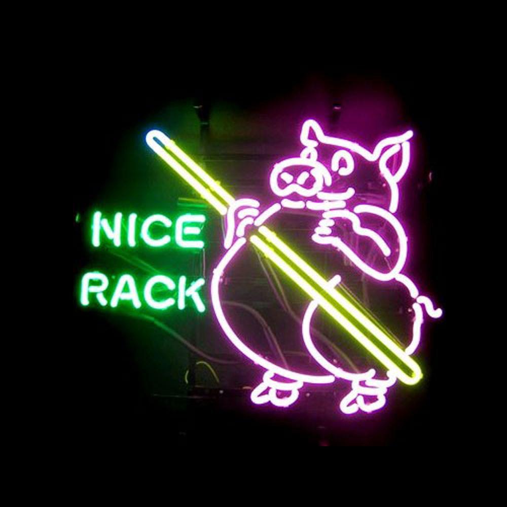 Custom Nice Rack Pool Billiards Neon Sign