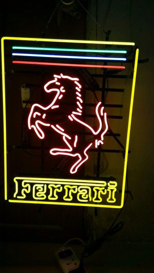Custom Ferrari Auto Neon Sign Real Neon Light Z1319