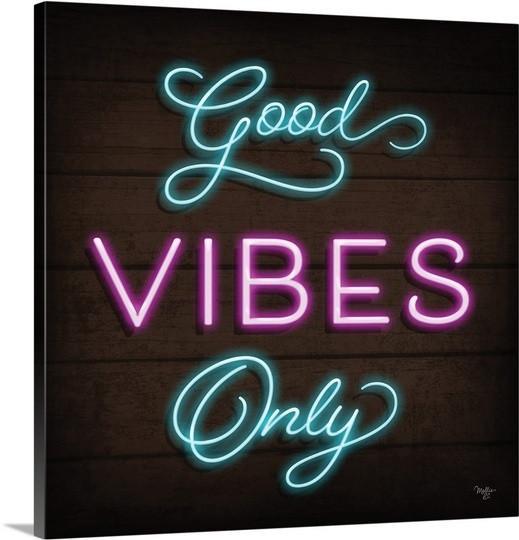 Custom Good Vibes Only Neon Sign Real Neon Light Z1324