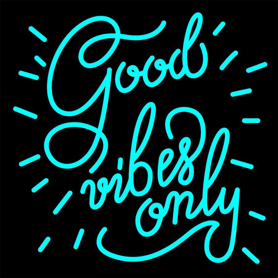 Custom Good Vibes Only Neon Sign Real Neon Light Z1325