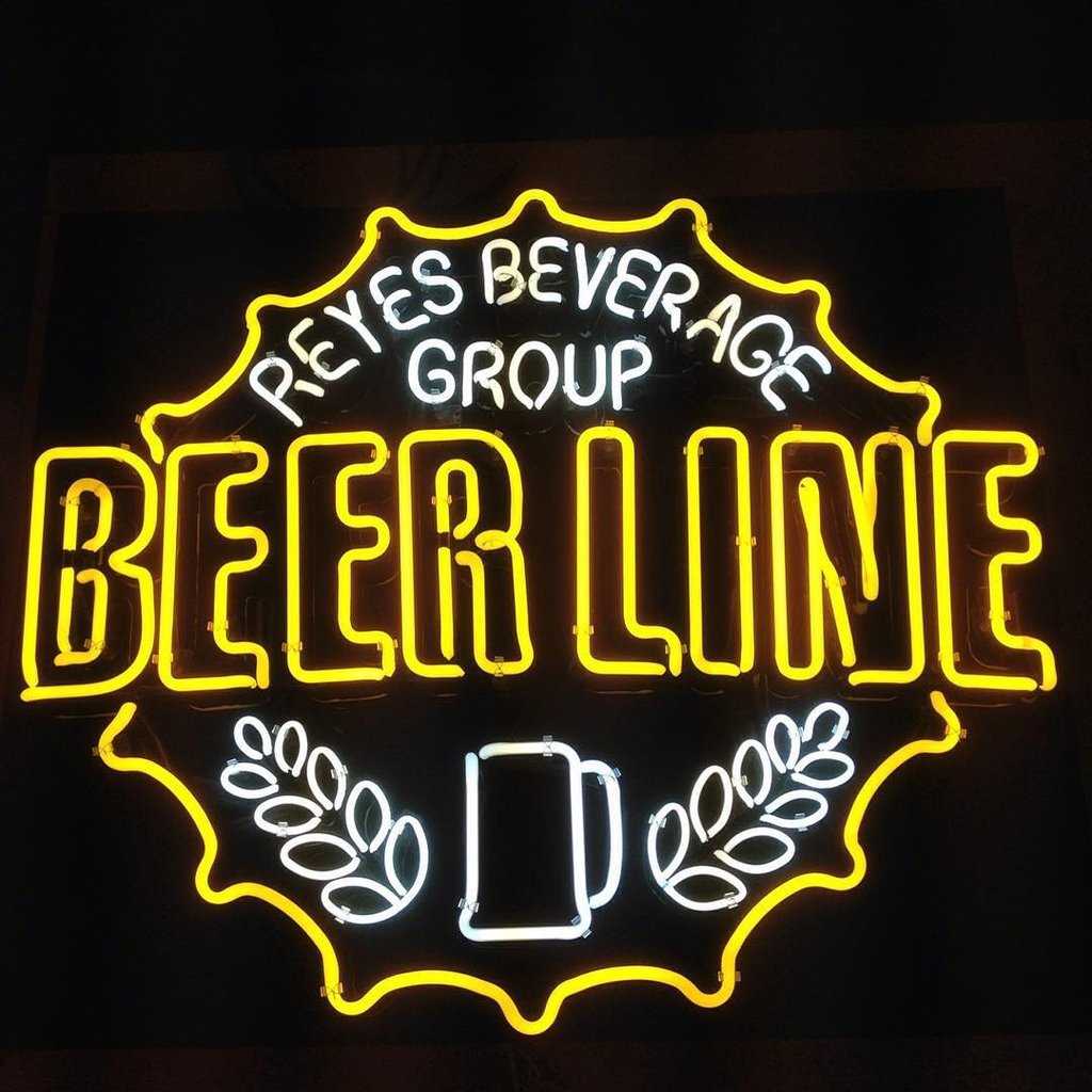 Custom Reyes Beverage Group Beer Line Neon Sign Real Neon Light Z1334