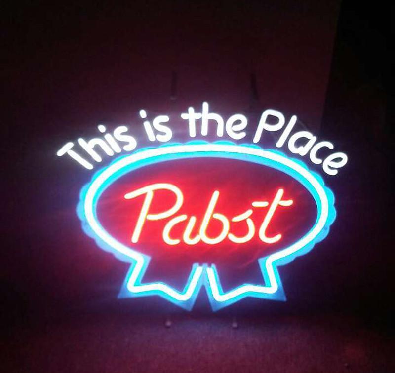 Custom This Is Place Pabst Neon Sign Real Neon Light Z1362