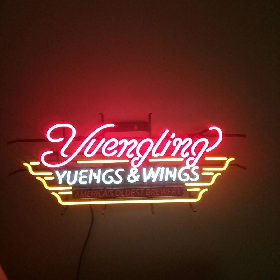 Custom Yuengling Yuengs Wings Neon Sign Real Neon Light Z1379