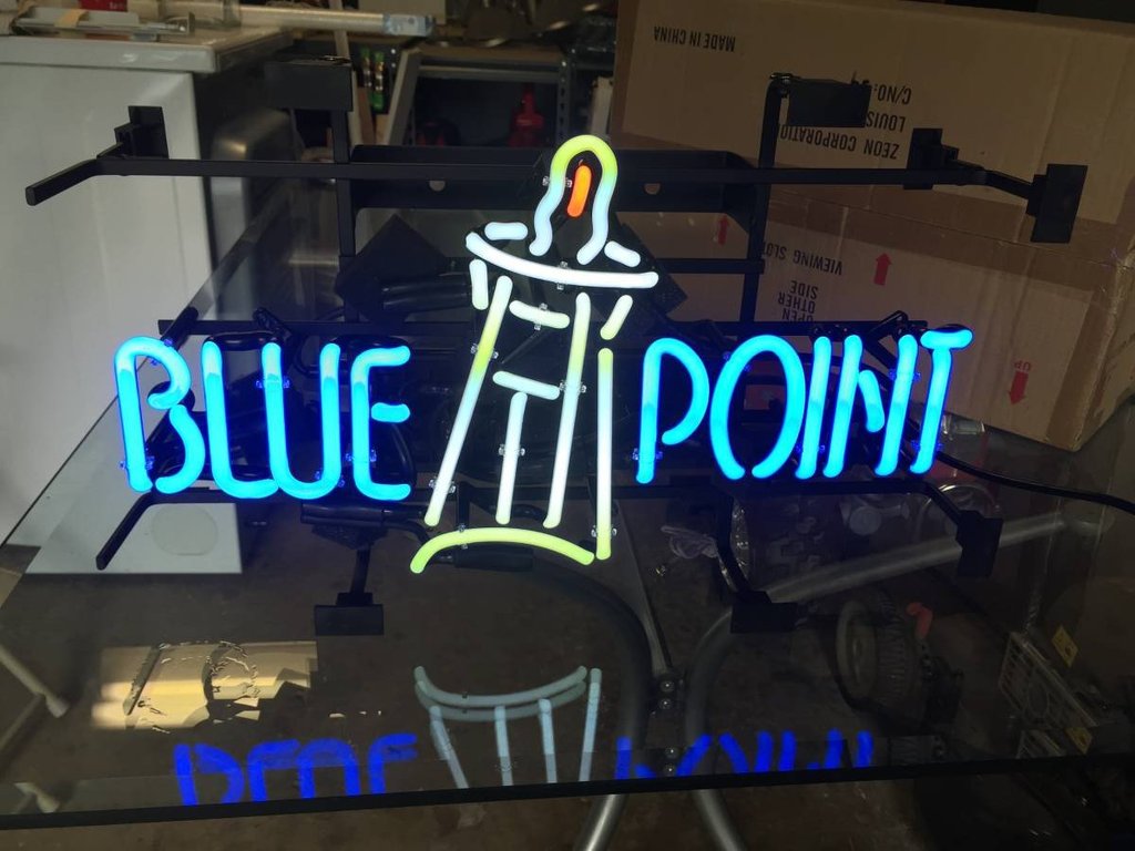 Custom Blue Point Neon Sign Tube Neon Light