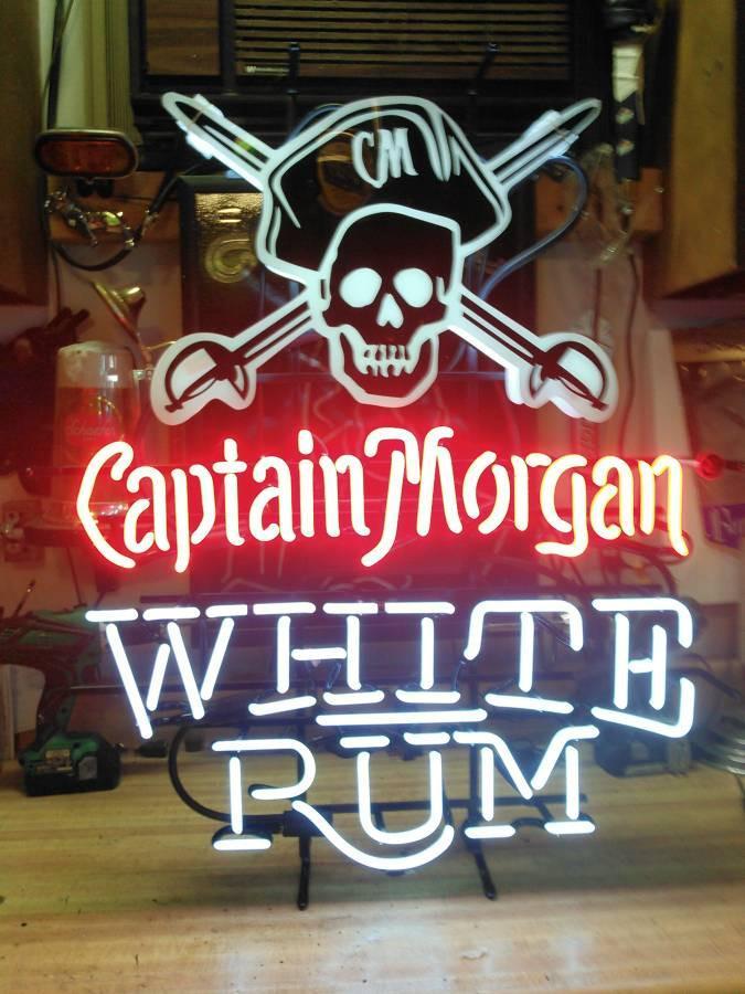 Custom Captain Morgan White Rum Flag Neon Sign Tube Neon Light