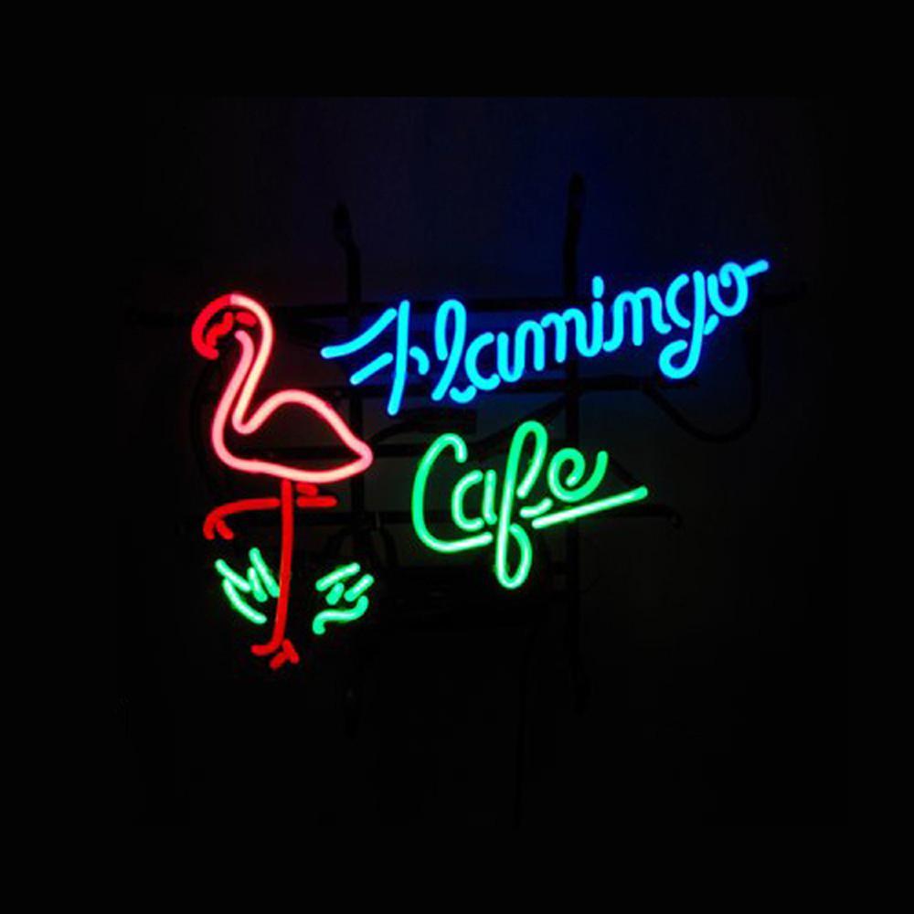 Custom Flamingo Cafe Neon Sign