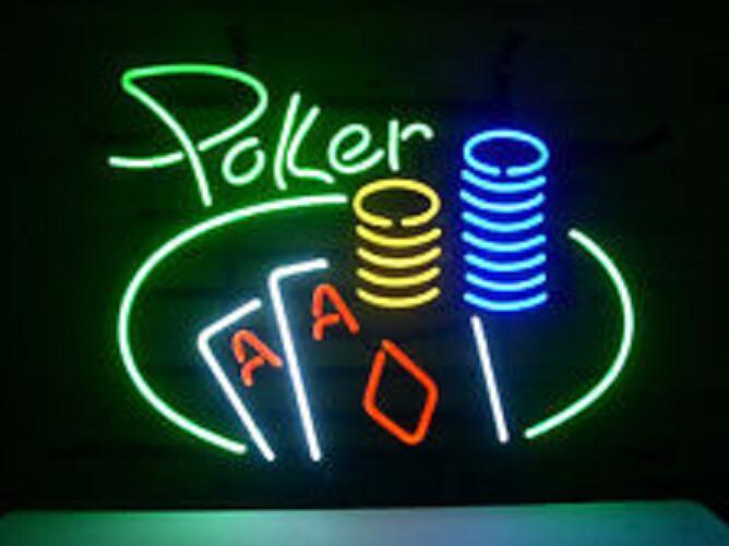 Custom Poker Neon Sign