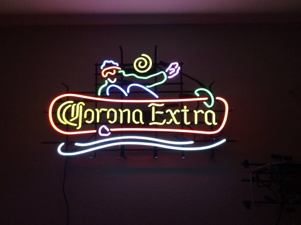 Custom Corona Snowboard Neon Sign Tube Neon Light