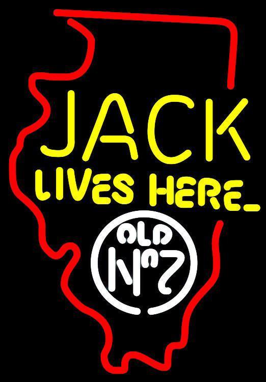 Custom Jack Lives Here Illinois Neon Sign Tube Neon Light