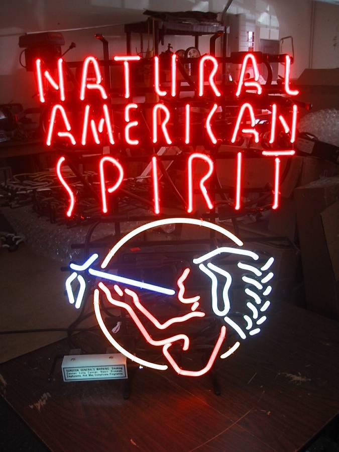 Custom Natural American Spirit Neon Sign Tube Neon Light
