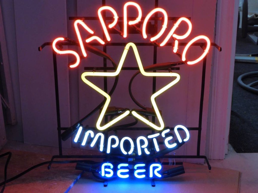 Custom Sapporo Imported Beer Neon Sign Tube Neon Light