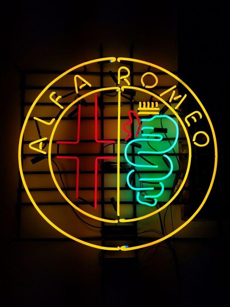 Custom Alfa Romeo Neon Sign Real Neon Light